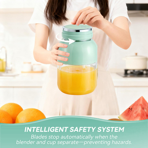 <span class=keywords><strong>Mixeur</strong></span> Portable 800ml pour Glace Pilée, Extracteur de Jus <span class=keywords><strong>Sans</strong></span> Fil 4000mAh Rechargeable, <span class=keywords><strong>Mixeur</strong></span> de Smoothies de <span class=keywords><strong>Fruits</strong></span> pour Voiture et Camping - Product Image 4