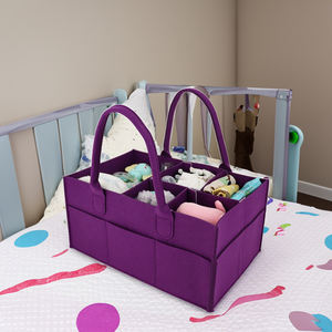 Baby Gift Flt Diaper Storage <strong>Bag</strong> Safe Felt Diaper Caddy Organizer Mummy <strong>Nappy</strong> <strong>Organiser</strong> - Product Image 5