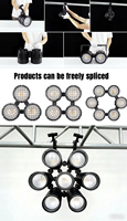 Nouveau Mini 350W RGBALC 6-en-1 COB LED Projecteur de Scène à Effet Blinder avec Conception Modulaire Étanche IP65