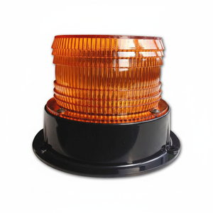 Lampe de signalisation cylindrique en plastique jaune avec 12 LED puissantes (MS-1112) - Product Image 2
