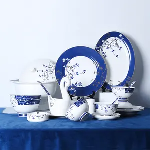 china factory fine bone china dinnerware set wholesale 52pcs porcelain chinese style dinner set