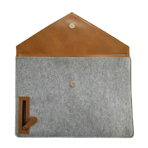 Étui de transport pour carnet en feutre et PU, sac de protection, housse pour ordinateur portable en feutre - Product Image 1