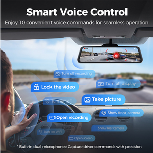 AZDOME PG17MAX 5G Wifi 4K Visione Notturna Doppio Canale ADAS Controllo Vocale Intelligente GPS Integrato <span class=keywords><strong>DVR</strong></span> Auto con Scheda 64GB Scatola Nera per Auto - Product Image 5