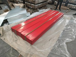 Z60 Z90 Z120 Z275สังกะสีแผ่นหลังคาโลหะ Prepainted สังกะสีลูกฟูกแผ่นหลังคา Ppgi กระเบื้องเหล็กสำหรับอาคาร - Product Image 5