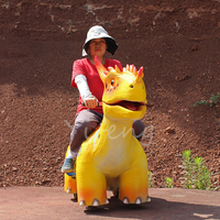 Balade électrique personnalisée drôle sur la voiture de batterie d'enfants de terrain de jeu de dinosaure