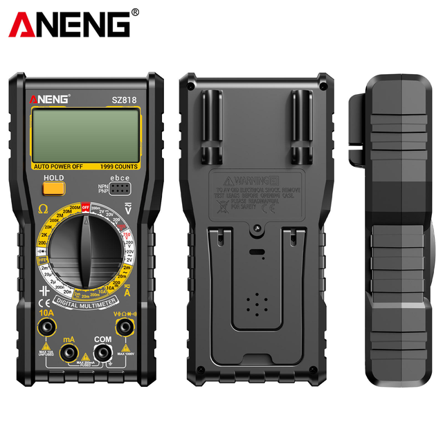 SZ818 Professional Digital Multimeter 1999 Counting Automatic/DC Voltage Tester Vehicle Current Tester Power Tools