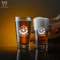 Verres à bière fins de 300 ml et 415 ml, avec logo imprimé créatif, pour pub, pintes de bière, tasses à bière artisanale, boissons glacées, articles de bar
