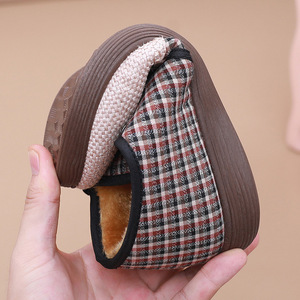 2024 invierno viejo Beijing mujer cómodo tobillo de lana botín Slip-On cierre plataforma estilo pisos - Product Image 2