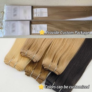 Top Real Remy Brazil lớp biểu bì phù hợp tóc con người nhà cung cấp đôi rút ra máy sợi ngang dệt phần mở rộng tùy chỉnh màu sắc - Product Image 2