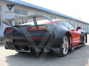 Kit de carrosserie large en fibre de verre FRP de style Supertechnics pour Chevrolet <span class=keywords><strong>Corvette</strong></span> <span class=keywords><strong>Stingray</strong></span> <span class=keywords><strong>C7</strong></span> - Product Image 5