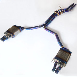 Tubi di Scarico OBM in Titanio ad Alte Prestazioni Personalizzati per Audi A6 <span class=keywords><strong>A7</strong></span> C7 C7.5 C8 3.0T con Risonatore Anteriore - Product Image 3