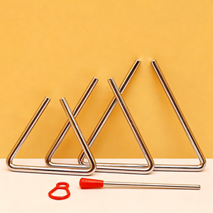 Triangle à sonnerie de 10 pouces en gros pour performance musicale, instrument durable pour enfants, accessoire de musique pour jeunes. - Product Image 3