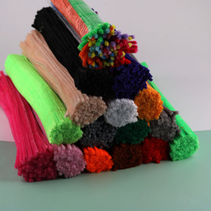 Ramos de Limpiapipas Coloridos Hechos a Mano, Tiras de Hilo Densas, Materiales para Manualidades DIY para Niños, Proyectos Creativos para Jardín de Infancia - Product Image 1