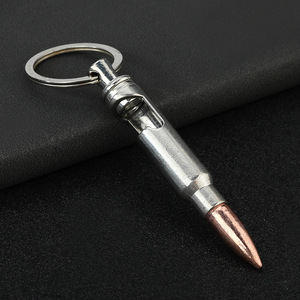 Regalo promocional Metal chapado en oro bala llavero Metal bala abrebotellas llavero - Product Image 5