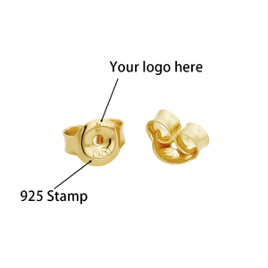 Prata 925 anting-anting kancing zamrud Colombiana sintetis pelat Joyas 925 Al Por mayoret Mujures - Product Image 5