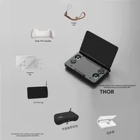 Accessoires pour console portable à double écran AYN THOR : poignée, étui de protection, sac de rangement, cordon, protection d'écran en verre trempé