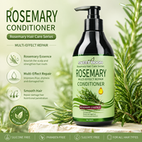 Ensemble professionnel pour la croissance des cheveux à la rosemaine 4 en 1 : shampooing, après-shampooing, masque capillaire et huile essentielle à la biotine et à la kératine