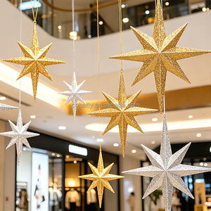 Adornos Colgantes para Puerta con Forma de Estrella Octogonal Esmerilada, Ecológicos, de Fábrica - Product Image 5
