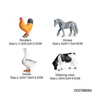 Jouets éducatifs pour enfants, <span class=keywords><strong>animaux</strong></span> <span class=keywords><strong>de</strong></span> <span class=keywords><strong>la</strong></span> <span class=keywords><strong>ferme</strong></span>, mini figurines d'<span class=keywords><strong>animaux</strong></span> <span class=keywords><strong>de</strong></span> <span class=keywords><strong>la</strong></span> <span class=keywords><strong>ferme</strong></span> assorties - Product Image 4