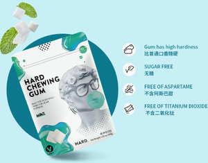 Gommes à mâcher personnalisées en gros, gommes à mâcher pour l'entraînement de la mâchoire, <span class=keywords><strong>sans</strong></span> <span class=keywords><strong>sucre</strong></span> au <span class=keywords><strong>Xylitol</strong></span>, pour le remodelage du visage et une haleine fraîche - Product Image 4