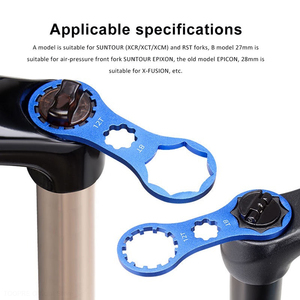 Herramienta de reparación de horquilla delantera de bicicleta TOOPRE SR <span class=keywords><strong>Suntour</strong></span> <span class=keywords><strong>XCR</strong></span>/XCT/XCM/RST MTB, llave de tapa de horquilla delantera de bicicleta, herramientas de desmontaje - Product Image 2
