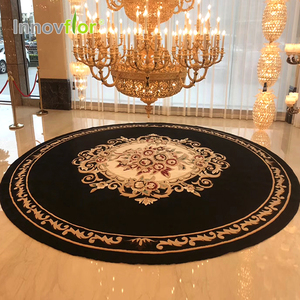 Venta al por mayor de alta calidad de diseño moderno de seda 100% de Nueva Zelanda lana habitación alfombras alfombra - Product Image 3