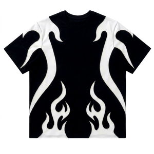 Custom Men's Cotton Jersey O-Neck Graphic <b>Patchwork</b> T-<b>Shirt</b> Regular Fit Short Sleeve Casual Streetwear Fashion Summer T-<b>Shirt</b> - Product Image 1