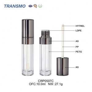 Tubes de gloss à lèvres en gros, rouge à lèvres liquide mat, tube rond en or rose, tubes de gloss à lèvres vides, 8 ml - Product Image 3