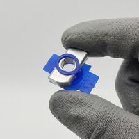 Écrou à oreilles M12*9 à droite, forgé à froid, en plastique, classe 4, électrogalvanisé, épaisseur 7 mm, pour profilés en C industriels, solaires et sismiques