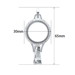 Bán Buôn Thủy Tinh Từ Tính Nổi Sống Bộ Nhớ Mề Đay Mặt Dây Chuyền Hợp Kim Dây Buộc Mề Đay Đồ Trang Sức Làm Quà Tặng Thời Trang Mặt Dây <span class=keywords><strong>Charms</strong></span> - Product Image 5