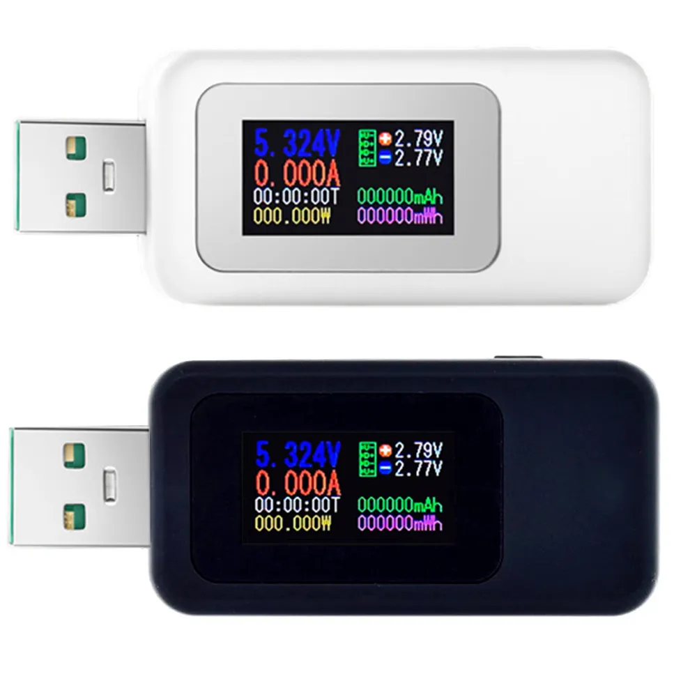 10 en 1 USB testeur DC voltmètre numérique Amperimetro compteur de tension de courant Amp Volt ampèremètre détecteur batterie externe chargeur indicateur
