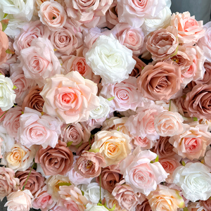 Parete di <span class=keywords><strong>rosa</strong></span> di seta a forma di cuore parete di fiori amore cuore sfondo finto per <span class=keywords><strong>la</strong></span> festa di nozze, asilo nido, camera bambina, casa - Product Image 4