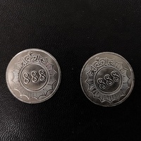 Jetons de jeu d'arcade personnalisables (métal/cuivre/acier inoxydable/zinc) pour machines d'arcade