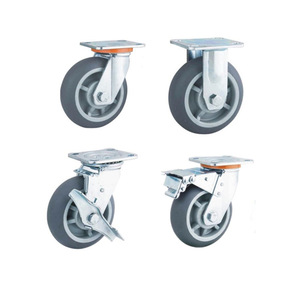Ruedas Industriales de TPR Gris de Alta Resistencia, Tipo con Orificio para Perno, Resistentes al Desgaste, OEM Personalizable - Product Image 3