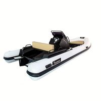 Bateau semi-rigide RHIB à coque en aluminium, gonflable, 10 personnes, 600 cm, Achilles Hypalon, avec cabine de luxe pour la pêche, fabriqué en Chine, faible MOQ