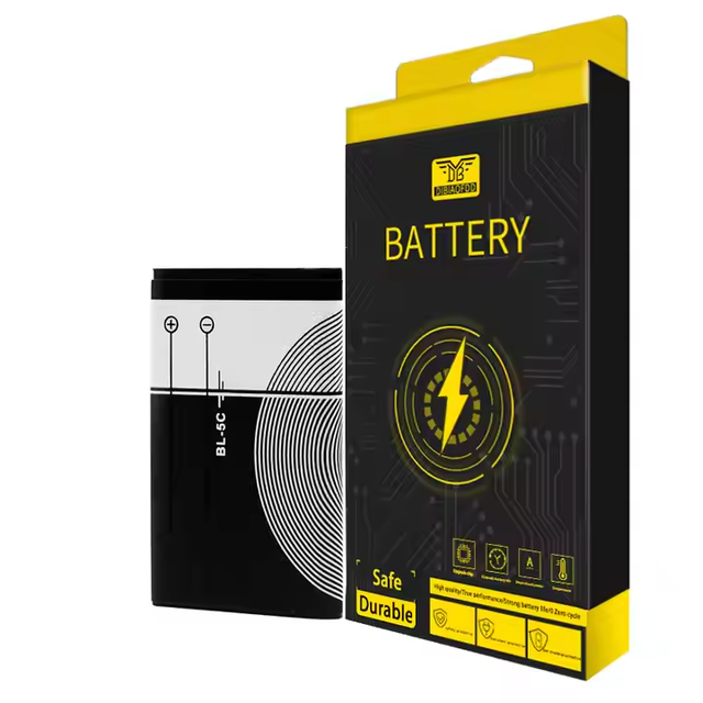 High Quality 3.7V 1020mAh BL-5C Lithium Ion Rechargeable Battery for Mobile Phones Double IC Protection CE Certified Stock