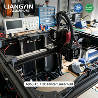 Rail linéaire en aluminium extrudé série 6000 LIANGYIN 2020 2040 V-Slot noir thermolaqué pour imprimante 3D, machine CNC, porte