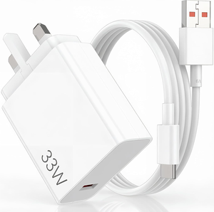 Caricabatterie Rapido Turbo 33W con Spina UK a 3 Pin, Adattatore di Alimentazione USB 33W con Cavo di Ricarica Veloce per <span class=keywords><strong>Xiaomi</strong></span> <span class=keywords><strong>Redmi</strong></span> <span class=keywords><strong>Note</strong></span> 14 13 12 12s <span class=keywords><strong>11</strong></span> 10 9 - Product Image 2