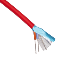 Câble d'alarme antivol ignifuge résistant aux UV en PVC isolé avec blindage en feuille d'aluminium 2c/4c 18AWG 8 cœurs 300V