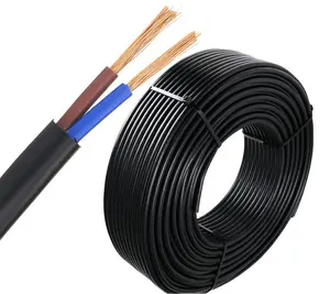 Pasokan Listrik Kabel Fleksibel Inti Tembaga PVC Kawat Terisolasi Kawat Berselubung Kawat Listrik Rumah Kabel 1.5Mm 2.5Mm 4Mm 6Mm RVV