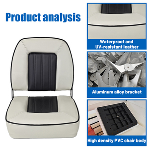 Высококачественное складное водонепроницаемое солнцезащитное морское сиденье для яхты/пилотское сиденье - Product Image 3
