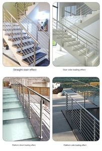 Self-installable <strong>Stainless</strong> <strong>Steel</strong> <strong>Stair</strong> <strong>Handrail</strong> Balcony Railing Modern Minimalist Style Indoor Home Use Flooring 3-Year Warranty - Product Image 5