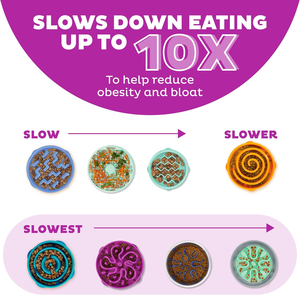 OKKPETS Cachorro Colorido Alimentador Lento Tigela Venda Quente Osso Em Forma De Plástico Gato <span class=keywords><strong>Pet</strong></span> Alimentador Lento Cachorro Tigela - Product Image 2