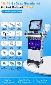 Direct Sale 15+1 Oxygen Jet Super Bubble Hydro Aqua Facial Machine for Deep Clean Skin Rejuvenation Spa Beauty Equipment - Product Image 3