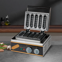 Offre Spéciale Durable 5 Bâtons Gaufrier Fabricant Commercial Réglable Contrôle de Température Gaufrier Antiadhésif de Chine