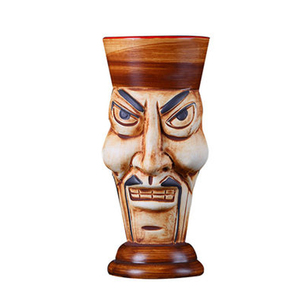 <span class=keywords><strong>Verre</strong></span> Tiki Hawaïen en Céramique Grande Tasse à Bière, Vin et Cocktails avec Design Original pour Fêtes Hawaïennes - Product Image 5