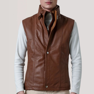 Nuevo Chaleco de Cuero para Hombre, Liso, Transpirable, Personalizado, Hecho en Pakistán, Cómodo y Ligero - Product Image 5