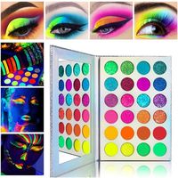 Palette de fards à paupières minéraux portables et imperméables 24 couleurs pour carnations claires à foncées, finitions scintillantes et chatoyantes, 36g, maquillage premium