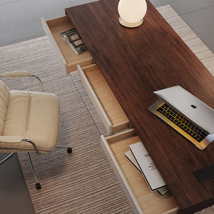Lampe de bureau d'<span class=keywords><strong>ordinateur</strong></span> suspendue haut de gamme en bois massif Design simple moderne de luxe pour l'étude à domicile Bureau en acrylique de haute qualité - Product Image 4