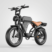 Vélo électrique tout-terrain à pneus larges de 20 pouces, 750 W de puissance de pointe, 48 V 20 Ah, 30 MPH, suspension intégrale, frein hydraulique, stock US/CA